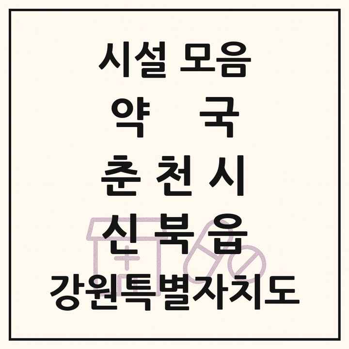 강원특별자치도 춘천시 신북읍 약국 목록